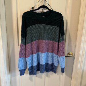 AE Oversized Striped Knit Sweater